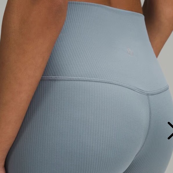 NWT lululemon Align Ribbed HR Legging 25" Belgian Blue - Picture 7 of 8